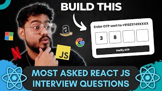 React JS Interview Questions  OTP Login   Frontend Machine Coding Interview Experience [upl. by Merla]