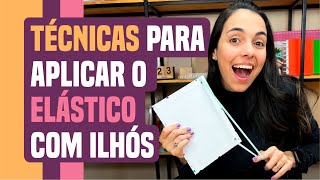 Como colocar o elástico com ilhós nas capas [upl. by Aiahc207]