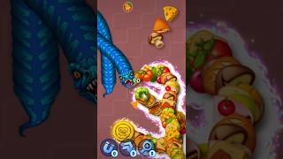 Worms Zone  part 61  Biggest Gameplay wormworld wormszone giantworm glowworm wormswmd shorts [upl. by Nona]