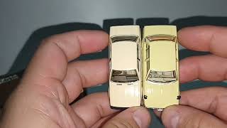 Diecast 164 scale comparison  Toyota Corolla E70 BM Creation VS Tomica Limited Vintage Neo [upl. by Lohner]