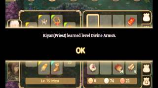 Skillbook Divine Arms Lv 5  Priest  Inotia 4  Free Android App RPG [upl. by Amilas]