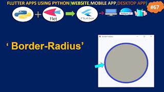 Flet BorderRadius KenarEğim  Build Flutter Apps in Python  Pythonla Flutter Uygulamaları Yap [upl. by Sineray]