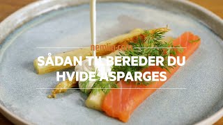 Sådan tilbereder du hvide asparges [upl. by Burrus594]