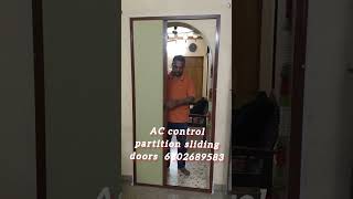 AC control partition door  Sliding door with ac control net  Hyderabad Bangalore amp Chennai shorts [upl. by Cavit]