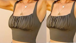 Front Gathered Sleeveless Top Pattern Drafting Tutorial 30dayspatterndraftingchallengewithalakeoge [upl. by Lacram67]