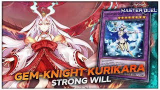 GemKnight Deck with Kurikara Post Strong Will YuGiOh Master Duel [upl. by Lam]