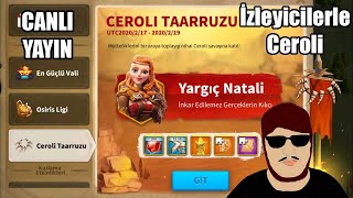 CANLI YAYINDA İZLEYİCİLERLE CEROLİ KRİZİ  Rise of Kingdoms [upl. by Cleve]