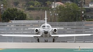 Patriots Jet Team Turbojet Sabreliner 60  Loud Departure from BUR [upl. by Llenrag581]