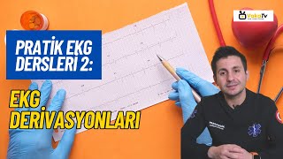 Pratik EKG Dersleri 2 Derivasyonlar DefiMonitör Çeşitleri [upl. by Yrahca]