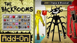 The Backrooms AddOn  Minecraft Marketplace Addon  Showcase [upl. by Bibi]