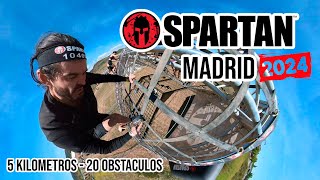 4K Spartan Race MADRID 2024  Sprint  5 kilometros [upl. by Ahsakat465]