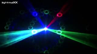 lightmaXX SPECTRAL 3D RGB Grating 3DEffect Laser [upl. by Ondine]