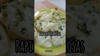 PAPITAS CREMOSAS RECETAS CON PAPASIDEAS PARA EL ALMUERZO [upl. by Birgit]