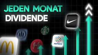 Jeden Monat Dividende  Top 15 Aktien für dein Portfolio [upl. by Baron311]