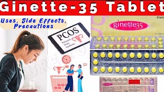 Ginette35 Tablet  Uses  Precautions  Side Effects in hindi  PCOS Treatment [upl. by Appel]