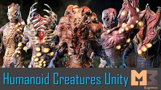 Humanoid Creatures Test In Unity 2017 [upl. by Colwell]