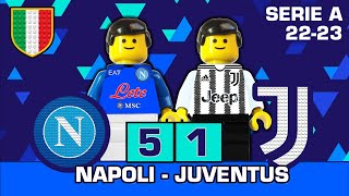 Napoli vs Juventus 51 • All Goals amp Highlights Serie A 202223 in Lego Football [upl. by Talanian170]