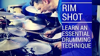 Rimshot Technique Drum lesson [upl. by Gnilrits]