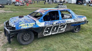 2L Saloon Stockcars Allcomers Race Skegness Raceway 130924 [upl. by Yelime120]