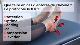 Que faire en cas d’entorse de cheville  Le protocole POLICE [upl. by Annyahs]