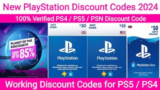 PlayStation Discount Codes 2024  PS4 Discount Codes for PS5 amp PSN [upl. by Eidac]