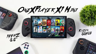 ONEXPLAYER X1 Mini First Look An All New 144Hz 88quot RYZEN 8840U Handheld [upl. by Yejus621]