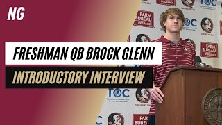 Freshman FSU quarterback Brock Glenn newcomer interview [upl. by Ellery779]