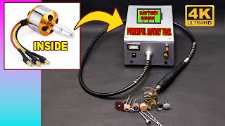 How To Make Powerful Rotary Tool  Using Brushless Motor [upl. by Cerys57]