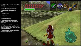 OOT Lake Hylia to Zoras Domain Ground Clip with Bombs Adult [upl. by Amre]