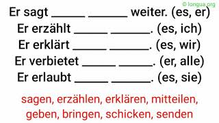 Deutsch lernen Grammatik Pronomen pronouns mich mir dich dir ihn ihm sie ihr uns euch ihnen [upl. by Aderfla]