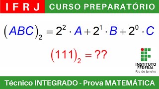 IFRJ 🔴 Curso Preparatório 202425 de MATEMÁTICA IFRJ Técnico Integrado ao Ensino Médio BoraIF [upl. by Ettenaj]