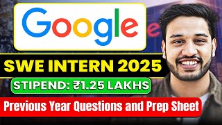 Google SWE Intern Interview Questions  125 lakh Stipend  Google Hiring 2025  Kushal Vijay [upl. by Berneta]