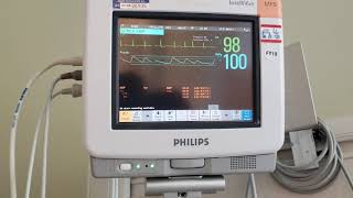 PHILIPS INTELLIVUE MP50 HEART MEDICAL MONITOR MOM STROKE 952020 [upl. by Spring254]