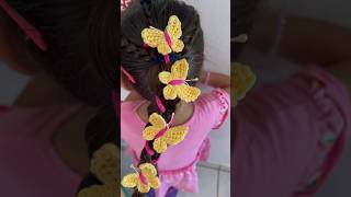 Mariposas a crochet con punto tunecino pronto tutorial paso a paso crochet tutorial diy shorts [upl. by Ogg417]