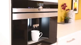 Siemens CT636LES1 Innebygd kaffemaskin [upl. by Naeerb]