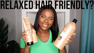 Testing Redken All Soft On My Relaxed Hair First Impression Review [upl. by Oys]