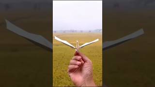 How to make swan paper planebest flying paper plane paperairplane shorts [upl. by Schulz]