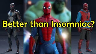 A Brief Look at SpiderMans Costumes in Marvels Avengers [upl. by Aneehsor]