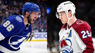 Kucherov vs MacKinnon Scoring Race  EVERY POINT SO FAR This Season [upl. by Flight872]