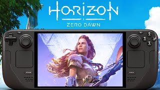 Horizon Zero Dawn Steam Deck  FSR 10  SteamOS 36 [upl. by Ahcropal]