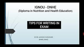 DNHE  Tips for writing in exam [upl. by Ximena]