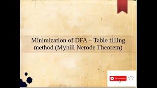 Myhill Nerode Theorem  Table Filling Method  DFA Minimization  Malayalam Tutorial [upl. by Alis]