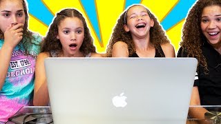 Reacting To Our FIRST Original Music Videos Haschak Sisters [upl. by Ramaj11]