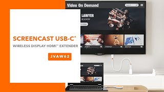 j5create ScreenCast USBC® Wireless Display HDMI™ Extender  Model JVAW62 [upl. by Rennerb]