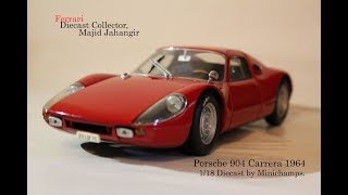 Porsche 904 carrera GTS 1964 minichamps 118 diecast  car no 14 [upl. by Ahsillek]