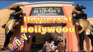 Revenge Of The Mummy Universal Studios best rides Hollywood POV Front amp Back Row [upl. by Terraj202]