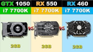 GTX 1050 vs RX 550 vs RX 460 Newest Games Benchmarks 2019 [upl. by Eeralav]