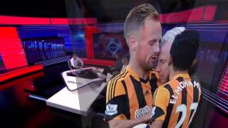 Alan Pardew vs Hull Citys David Meyler 01mar2014 [upl. by Maddis957]