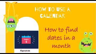 Calendars for Kids  Helping kids learn months and Days  Kids vocabulary [upl. by Nnyltak]