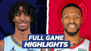 GRIZZLIES vs BLAZERS FULL GAME HIGHLIGHTS  2021 NBA SEASON [upl. by Studner708]